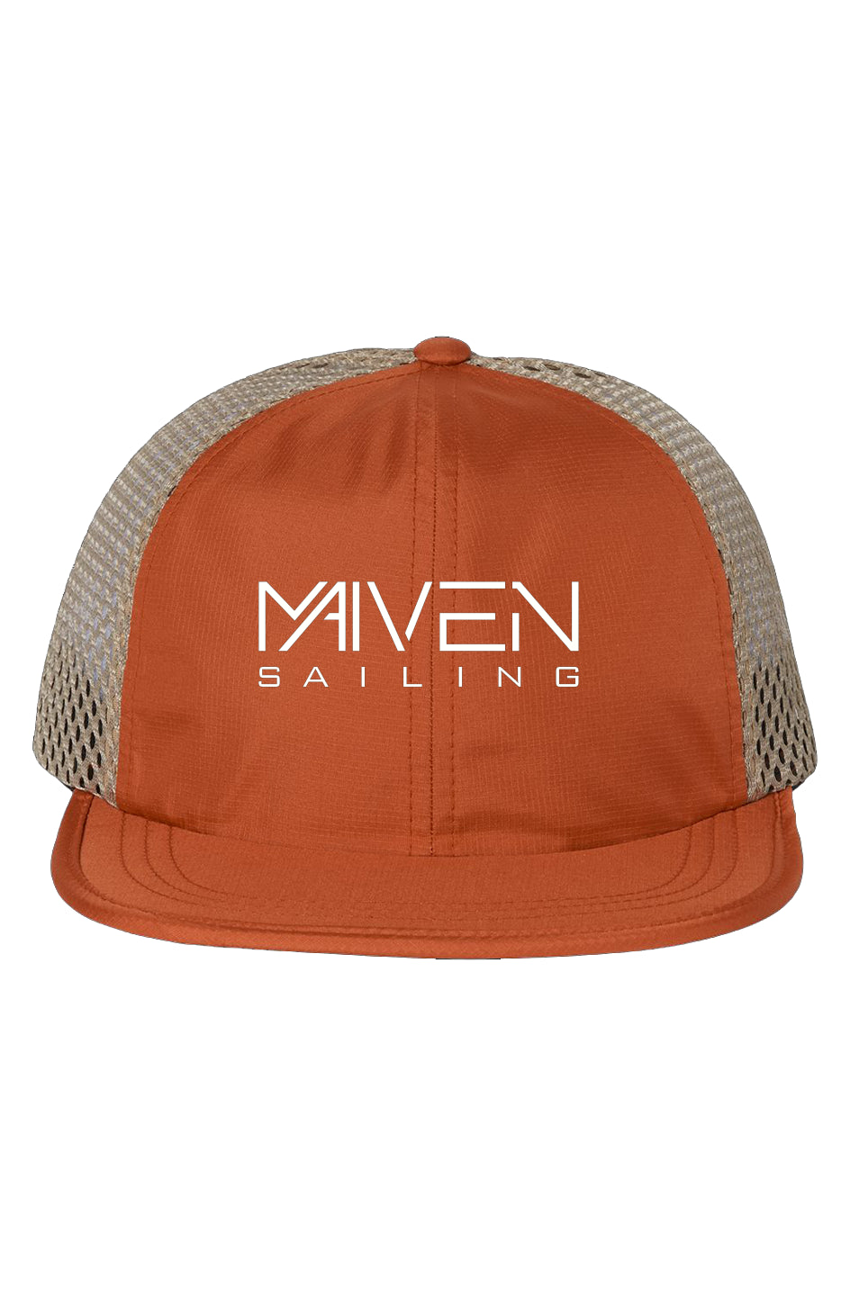 Orange/Khaki Maiven Rogue Wide Mesh Cap